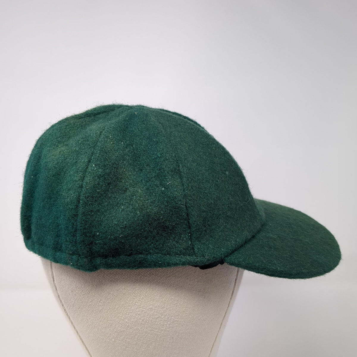 Vintage Wool Cricket Hat Green India Star Logo Embroidered Sports