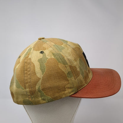 HUF Snapback Hat Camouflage One Size Adjustable Embroidered 6 Panel