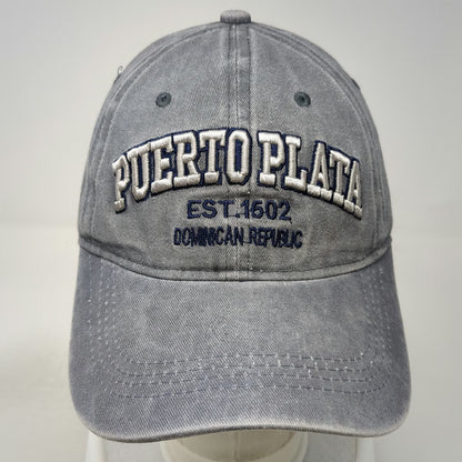 Island Life Puerto Plata Dominican Republic Gray One Size Baseball Cap Hat