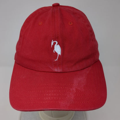 U.S. Kids Golf Strapback Hat Red Youth M/L Adjustable Embroidered