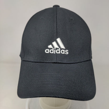 Adidas 3 Stripes Fitted Hat Back One Size Embroidered Logo Climalite