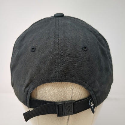 Hurley Baseball Cap Black One Size Adjustable Slideback Cotton Patch Logo Hat