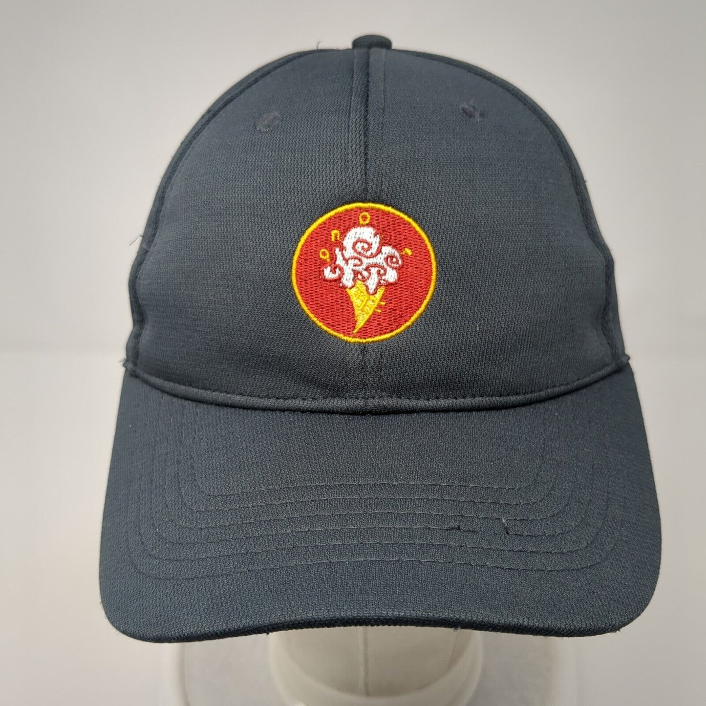 Ono Gelato Ice Cream Fitted Hat Gray S/M Embroidered Stretch 6 Panel