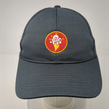 Ono Gelato Ice Cream Fitted Hat Gray S/M Embroidered Stretch 6 Panel