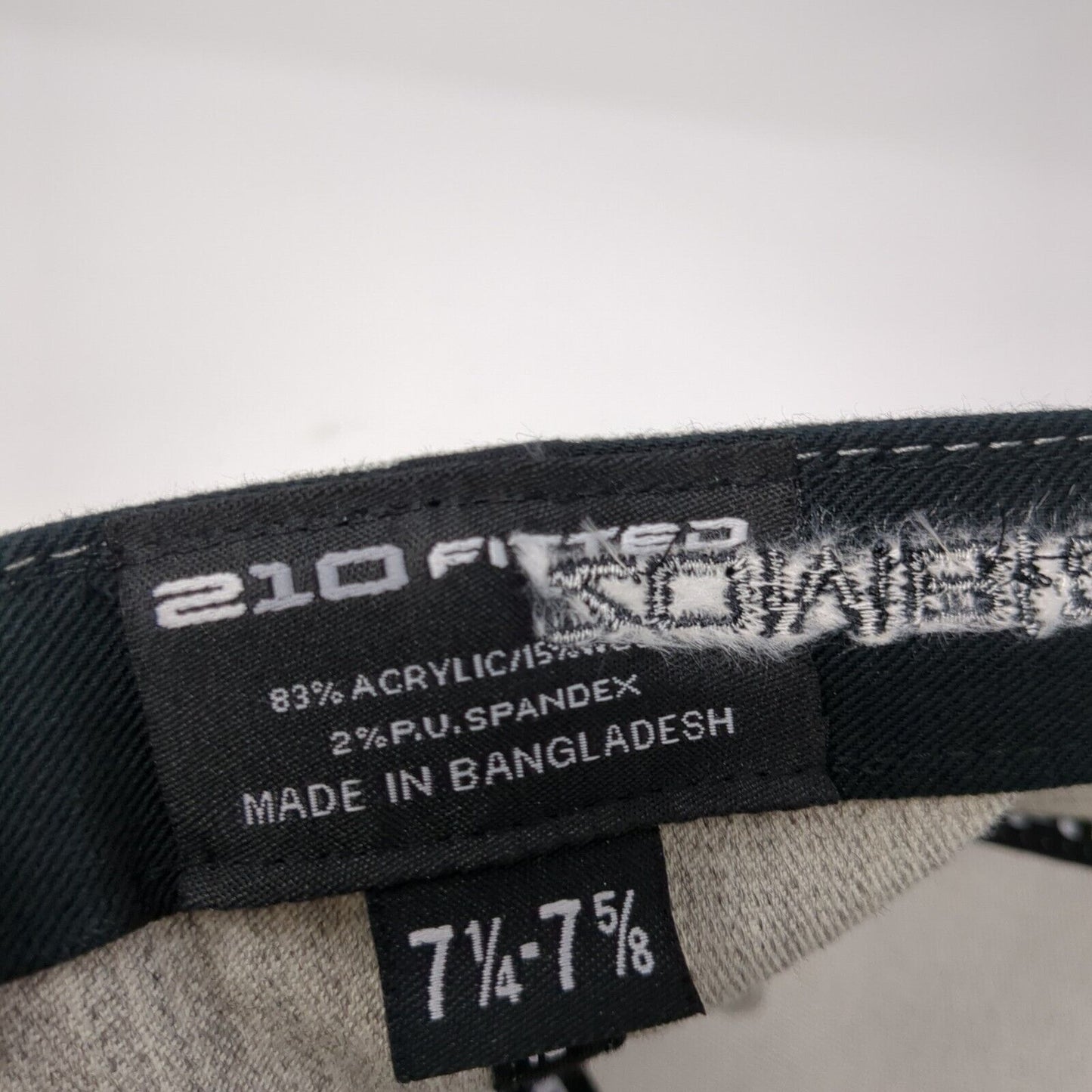 ZA Zombie Acres Fitted Hat Gray 7 1/4-7 5/8 Embroidered Flexfit Tech