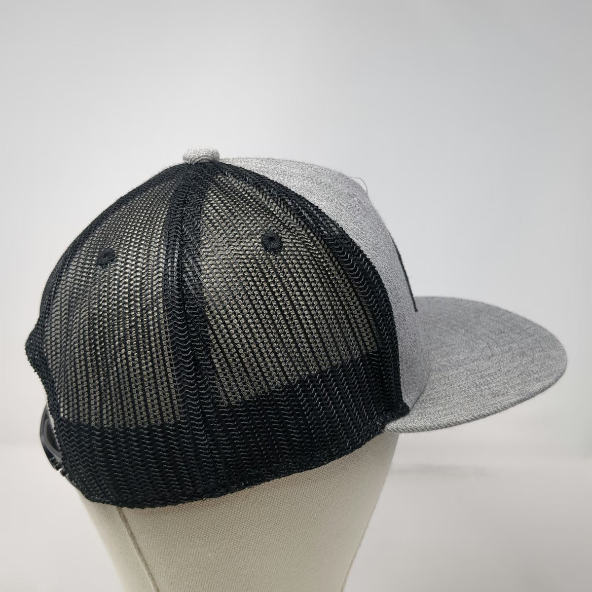 Leatt Trucker Hat Gray Black One Size Mesh Back Snapback Motocross Patch Logo