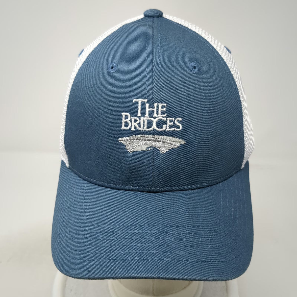 Imperial The Bridges Baseball Cap Blue One Size Mesh Back Strapback Logo Hat