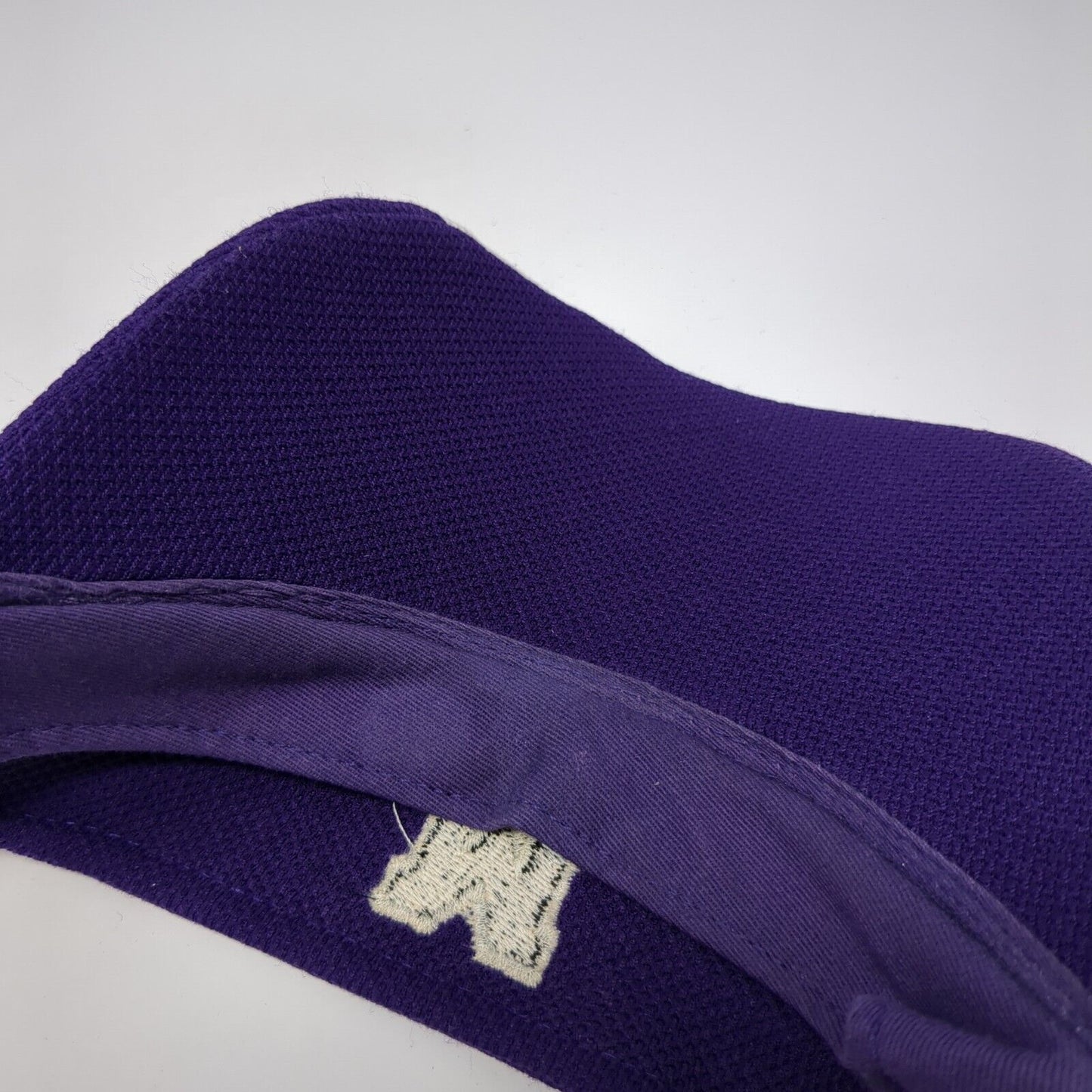 Letter M Adult Strapback Sun Visor Hat Purple OS Adjustable Augusta Sportswear