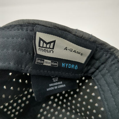 Melin Trucker Hat Gray One Size Hydro A-Game Perforated Performance Snapback