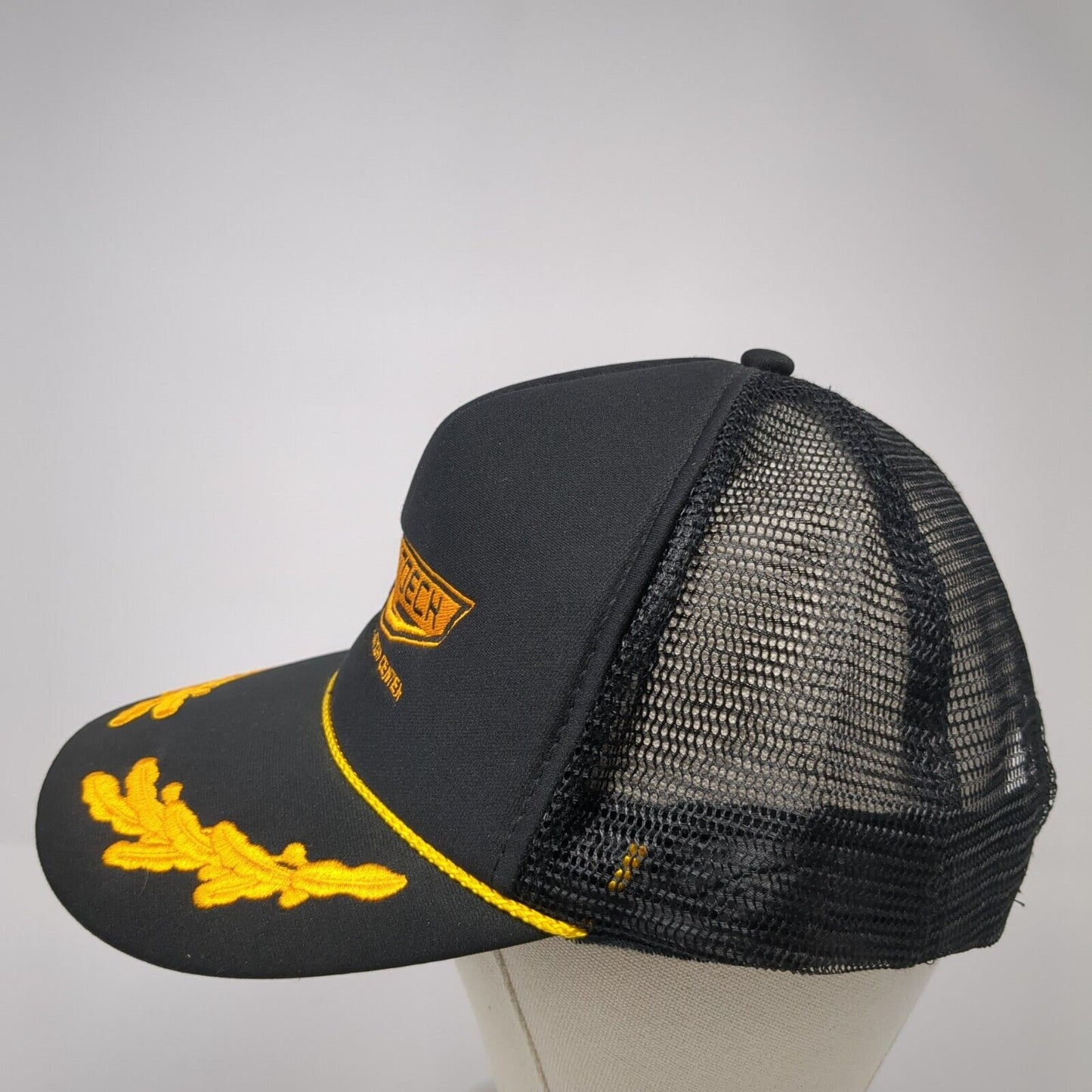 Flight Deck Flight Simulation Center Trucker Hat Black OS Mesh Back Rope Otto