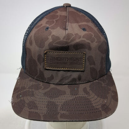 Richardson Trucker Hat Brown One Size Camo Northeast Dockside Services Patch Cap