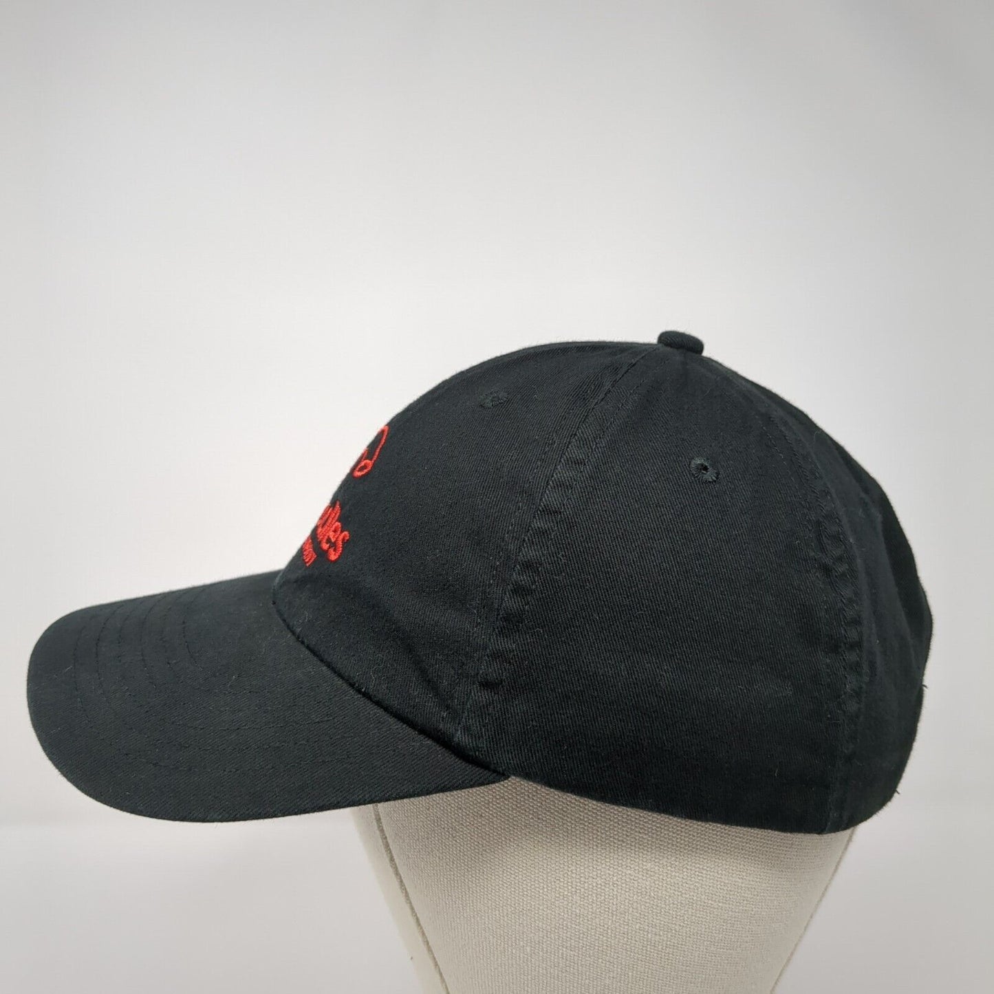 Noodles & Company Strapback Hat Black One Size Embroidered 6 Panel
