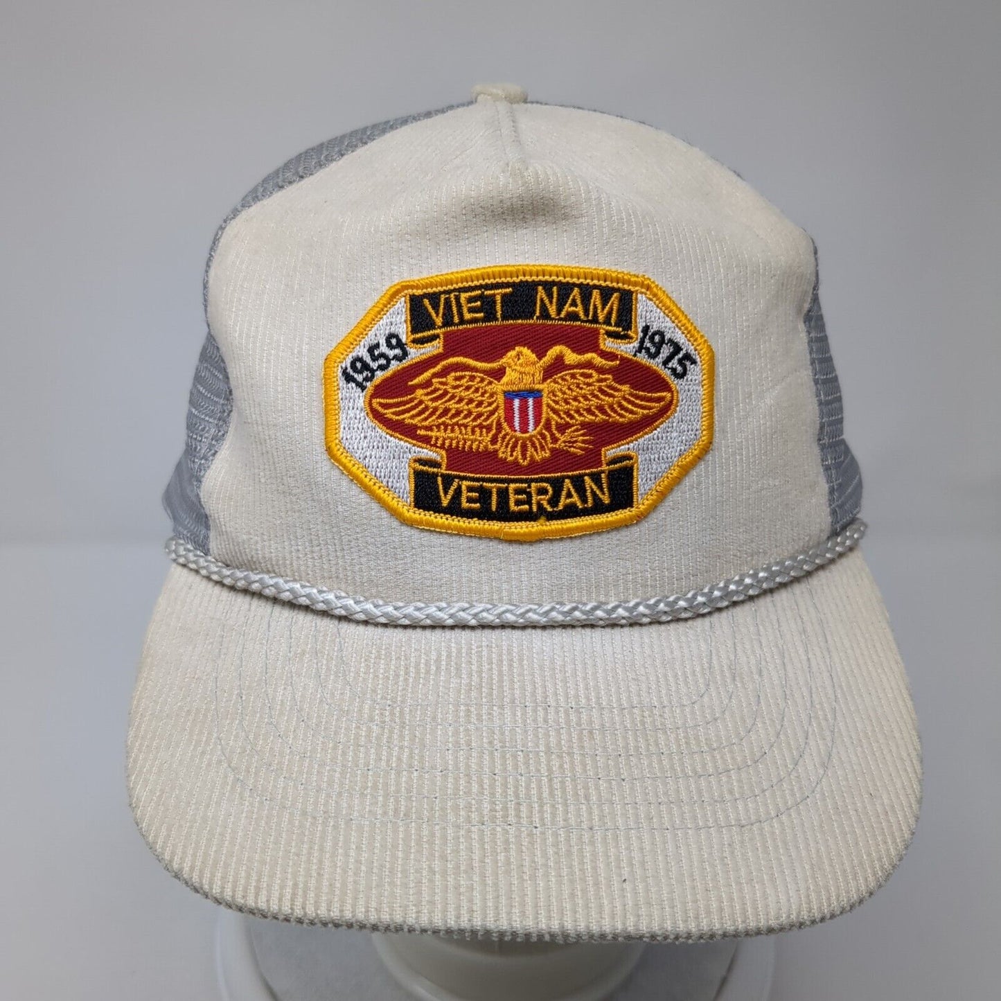 Vietnam Veteran 1959-1975 Snapback Trucker Hat Multi OS Adjustable Mesh Rope