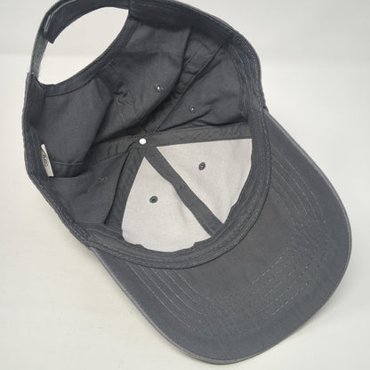 Unbranded Strapback Hat Solid Gray One Size Blank Adjustable Outdoor
