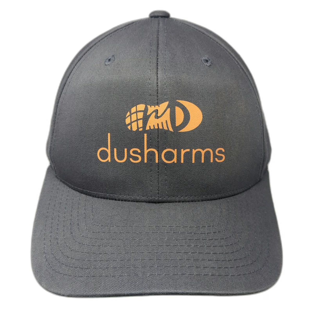 Pacific Headwear Baseball Cap Gray One Size Strapback Green Brim Dusharms hat