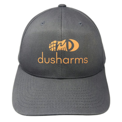 Pacific Headwear Baseball Cap Gray One Size Strapback Green Brim Dusharms hat