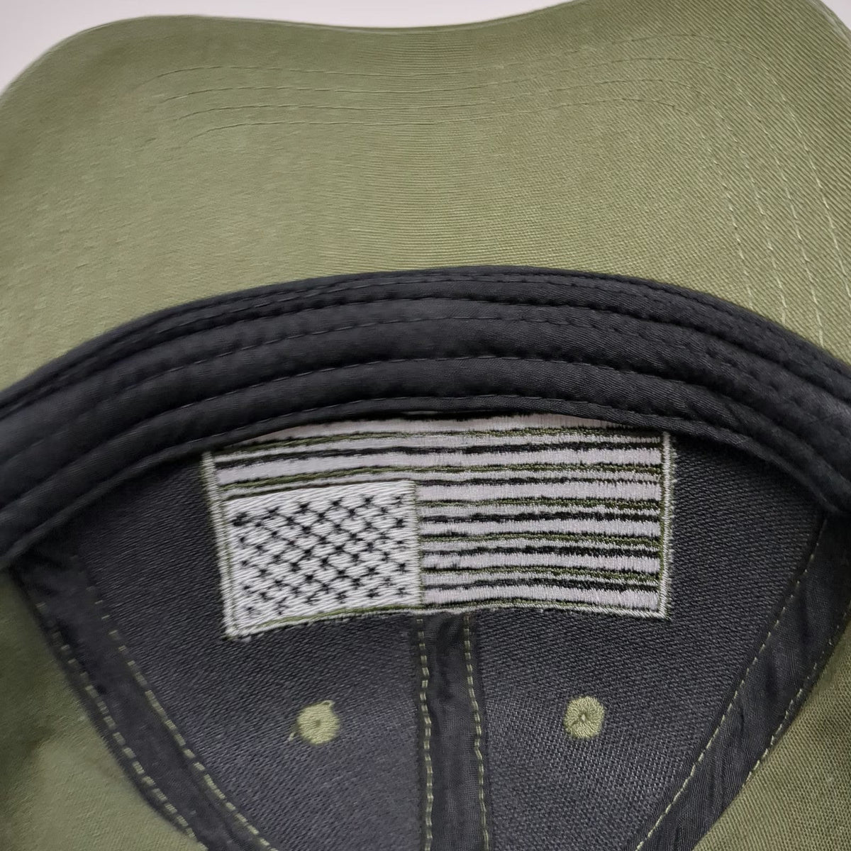 Pugs American Flag Patch Green Baseball Cap One Size Strapback Hat Embroidered