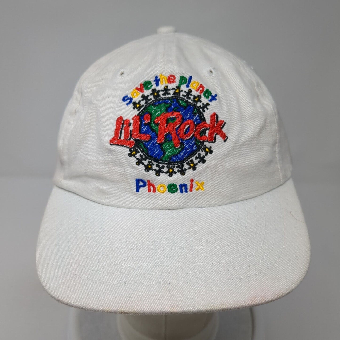 Save The Planet Phoenix Lil Rock Snapback Hat White OS Adjustable Hard Rock Cafe