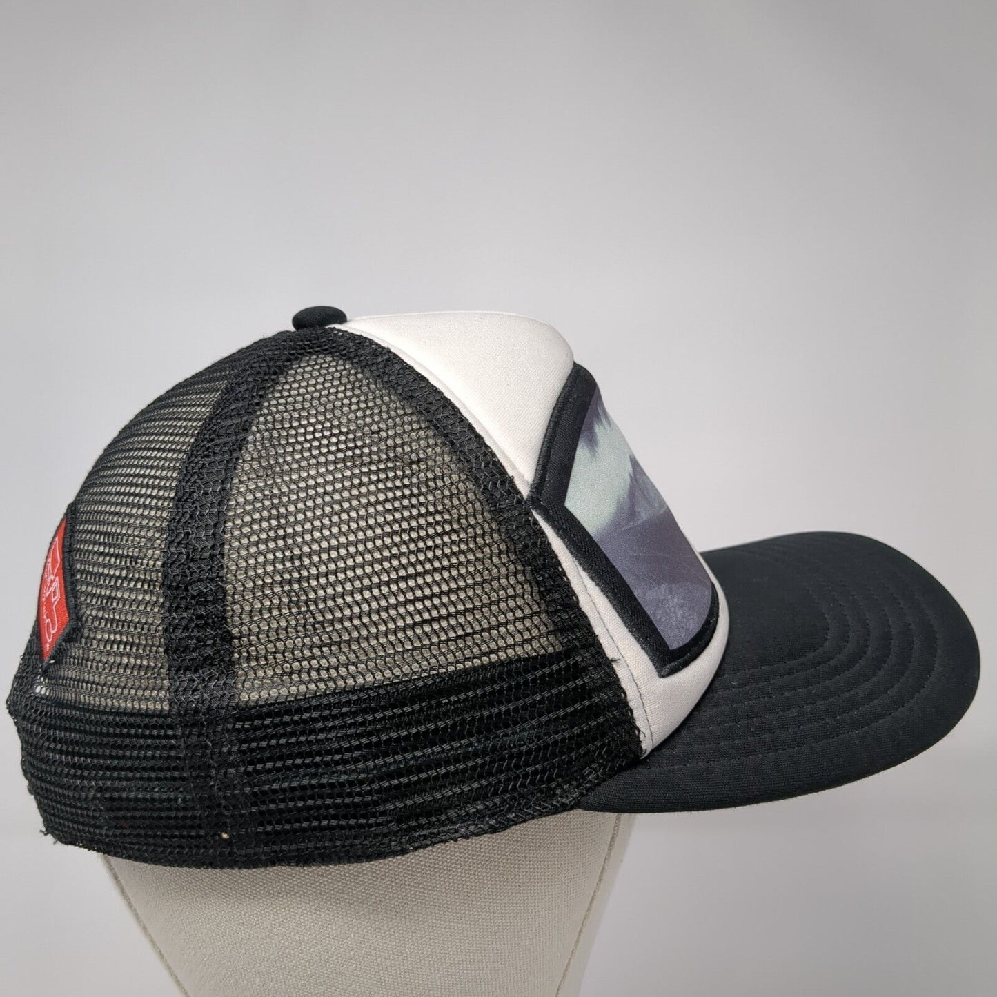 Bigtruck Snapback Trucker Hat Black 58cm Adjustable Mesh Back Polyester
