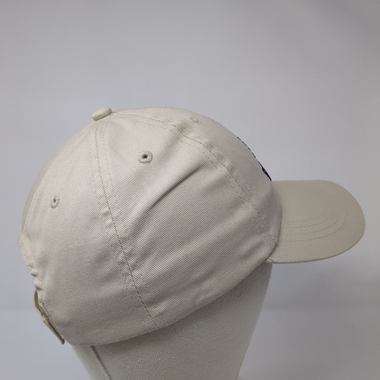King of Beers Budweiser Strapback Hat Tan One Size Adjustable Embroidered Cotton
