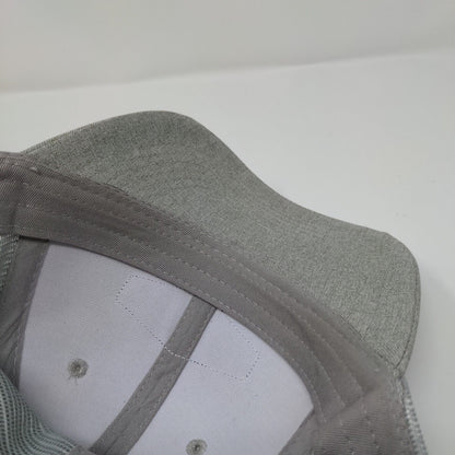 Snap-on Patch Snapback Mesh Back Trucker Hat Gray One Size 6 Panel