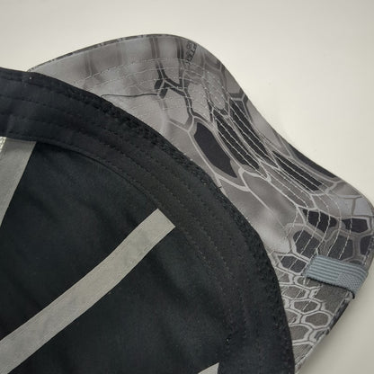 Kryptek Trucker Hat Gray Camo One Size Snapback Patch American Flag Mesh Back