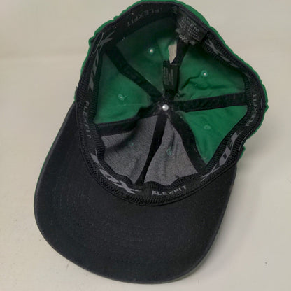 Fox Racing Boy's Fitted Hat Green Size OSFM Graphic Logo Cotton Spandex