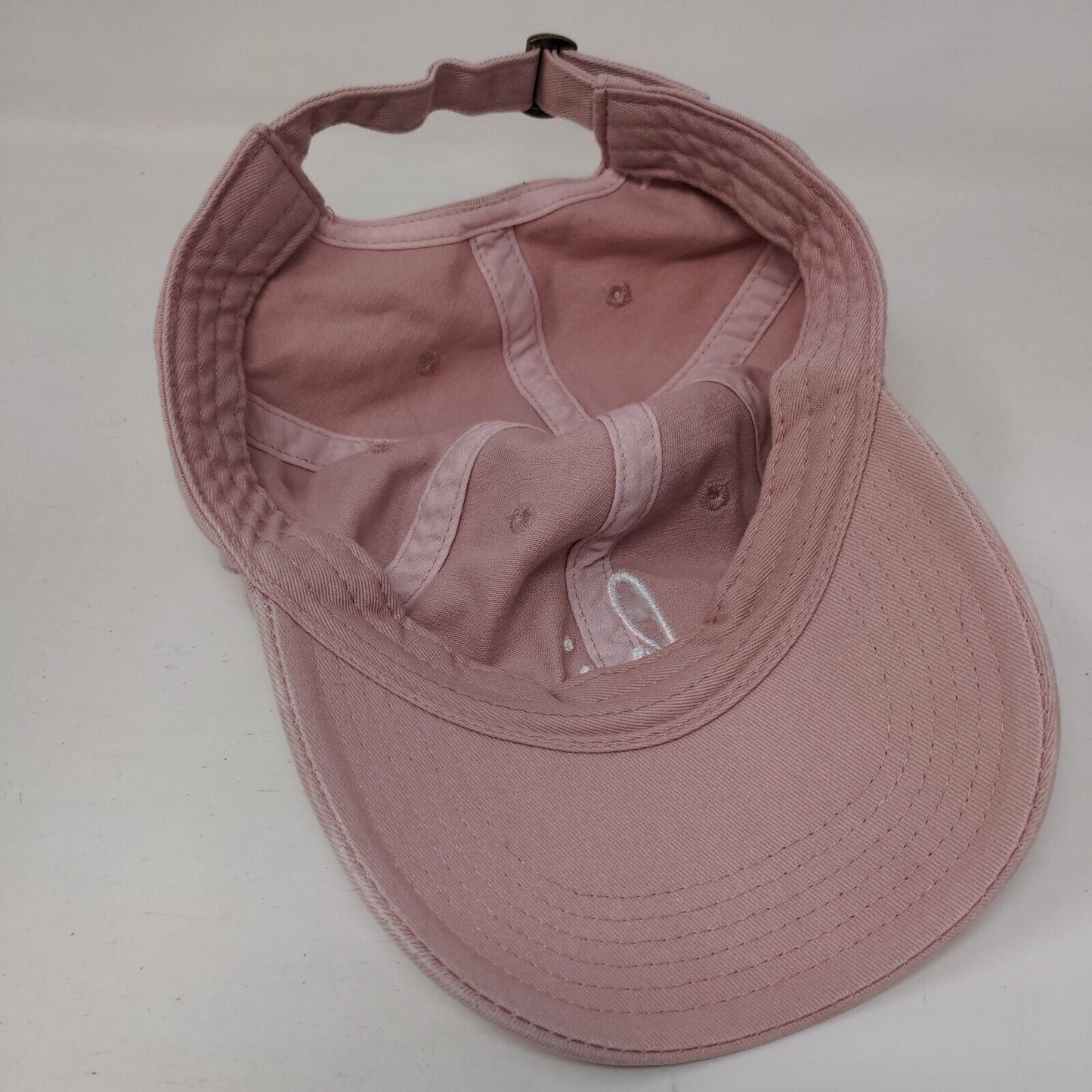 Hi Slideback Hat Pink One Size Adjustable Embroidered Vented Holes 6 Panel