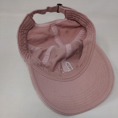 Hi Slideback Hat Pink One Size Adjustable Embroidered Vented Holes 6 Panel