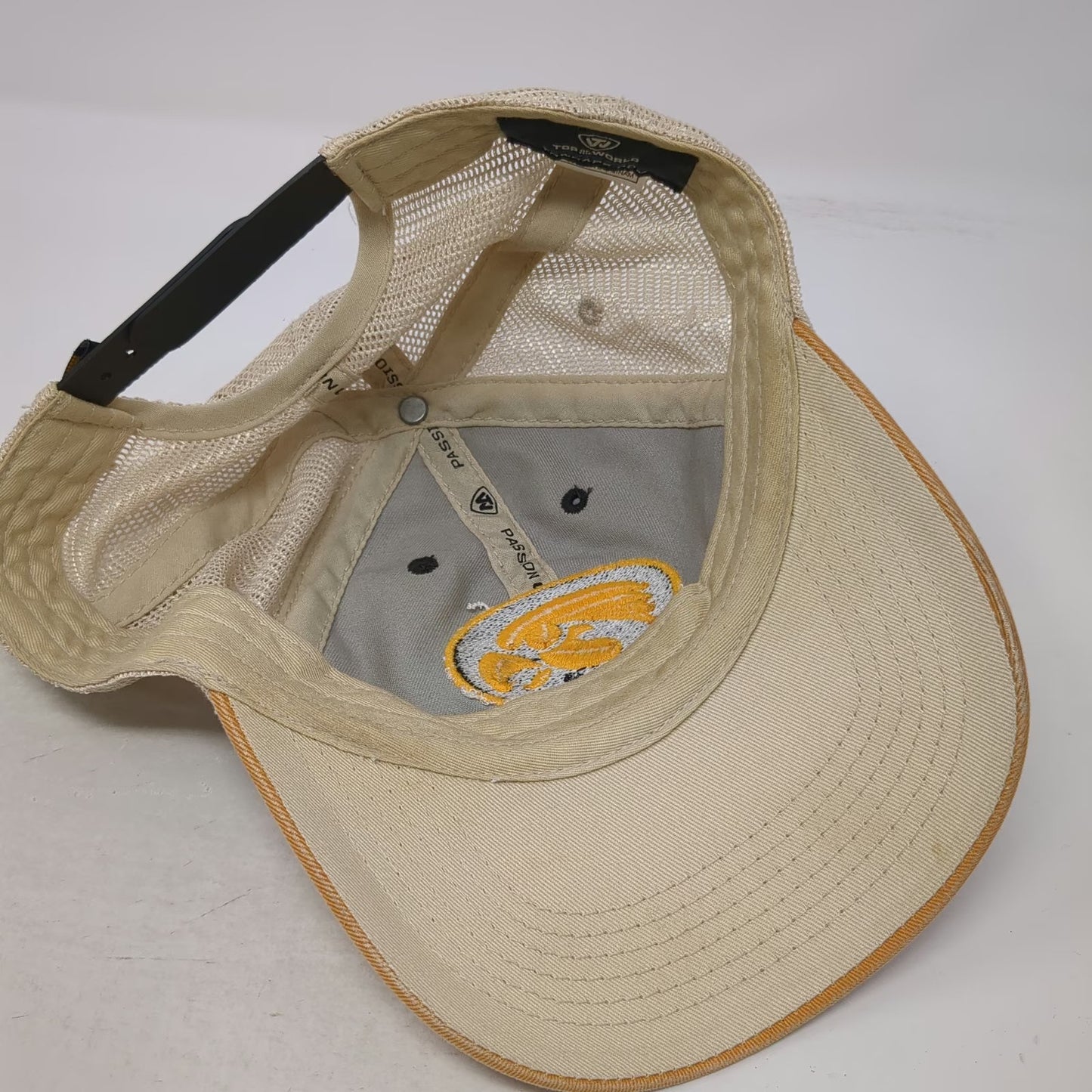 Iowa Hawkeyes NCAA Top of the World Trucker Hat Gray Orange One Size Snapback