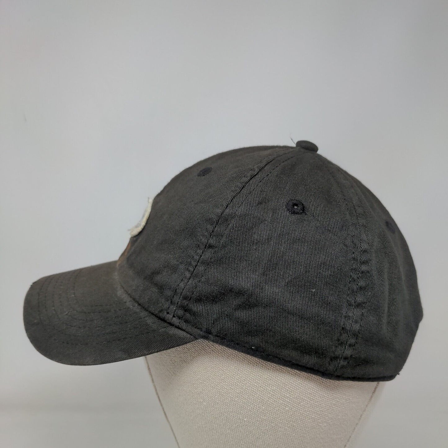 Life Is Good Slideback Hat Black One Size Embroidered Patch Adjustable