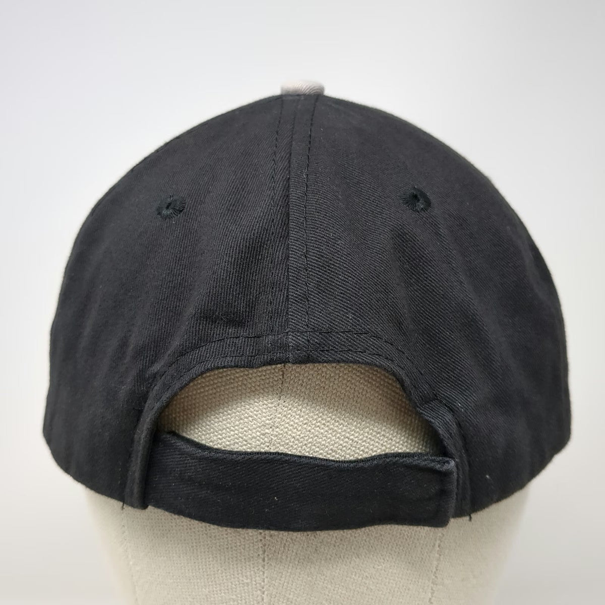 Ball Park Brand Hot Dog Logo Hat Black Baseball Cap One Size Strapback Gray Trim