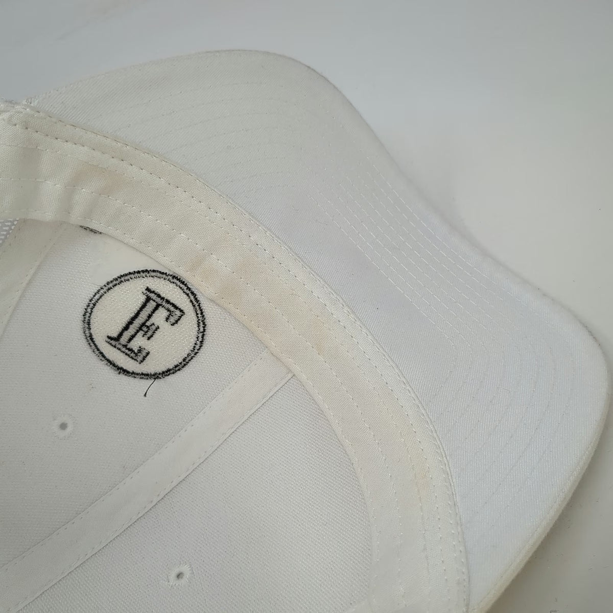 Yupoong White Trucker Hat One Size Entrepreneur Embroidered Mesh Back Snapback