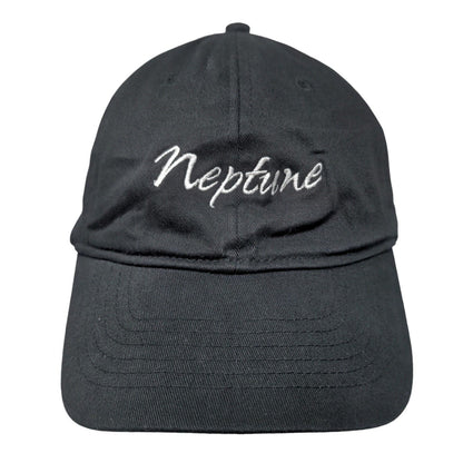 Neptune Fitted Hat Black Large/XL Embroidered 6 Panel Nu-Fit KC Caps