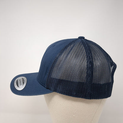 Gem State of Mind Snapback Mesh Back Trucker Hat Blue One Size Yupoong