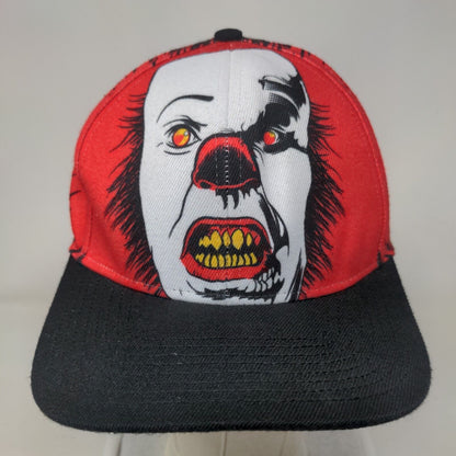 Pennywise IT Snapback Hat Multicolor OSFM Adjustable Graphic Print 6 Panel