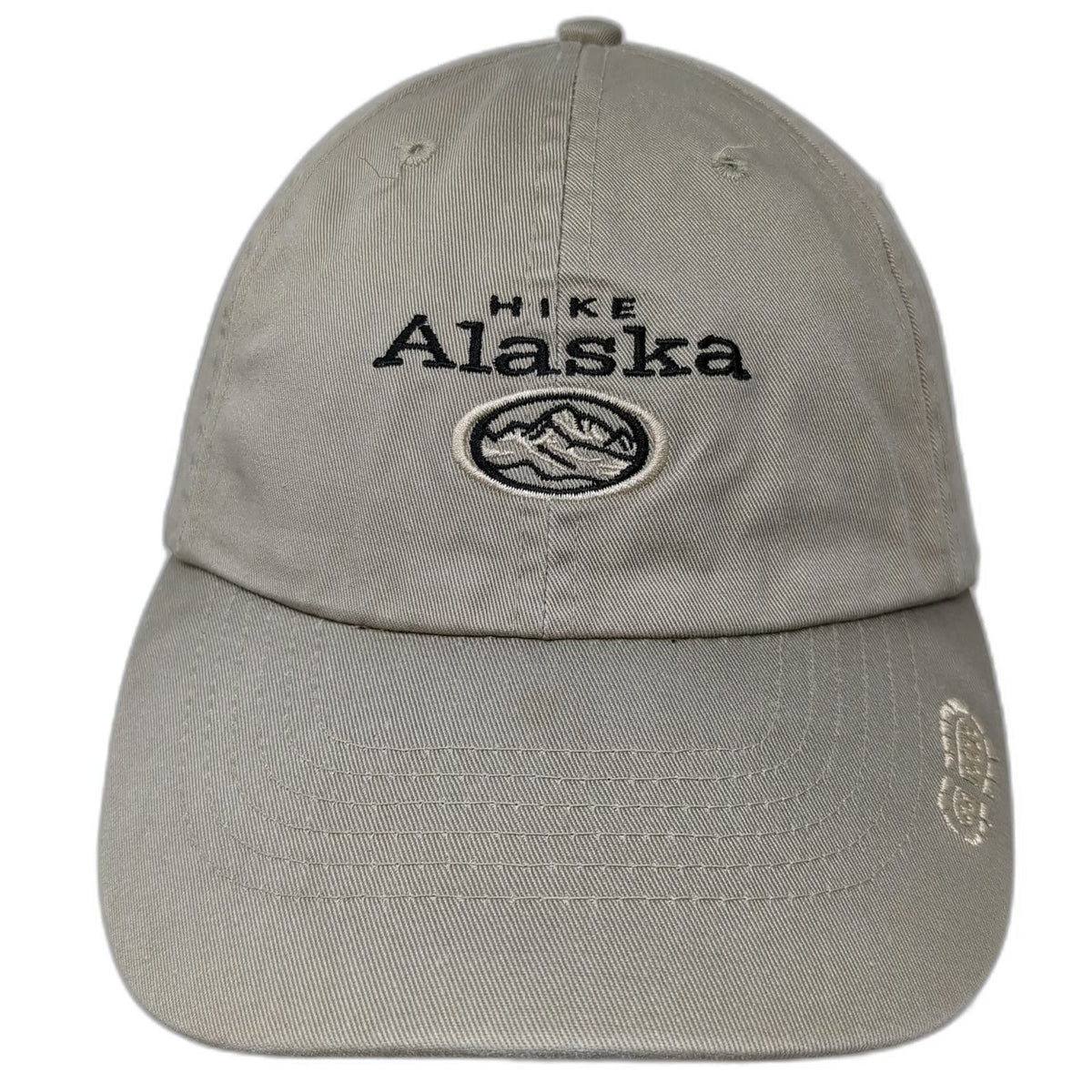 Arctic Circle Enterprises Hike Alaska Mountain Logo Beige Baseball Cap One Size