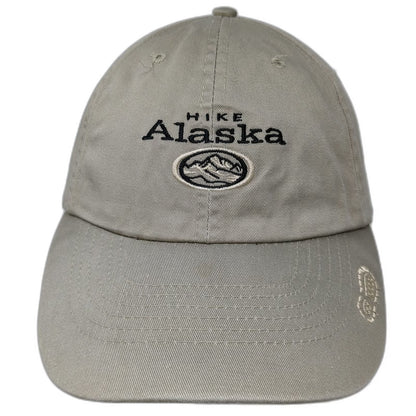Arctic Circle Enterprises Hike Alaska Mountain Logo Beige Baseball Cap One Size