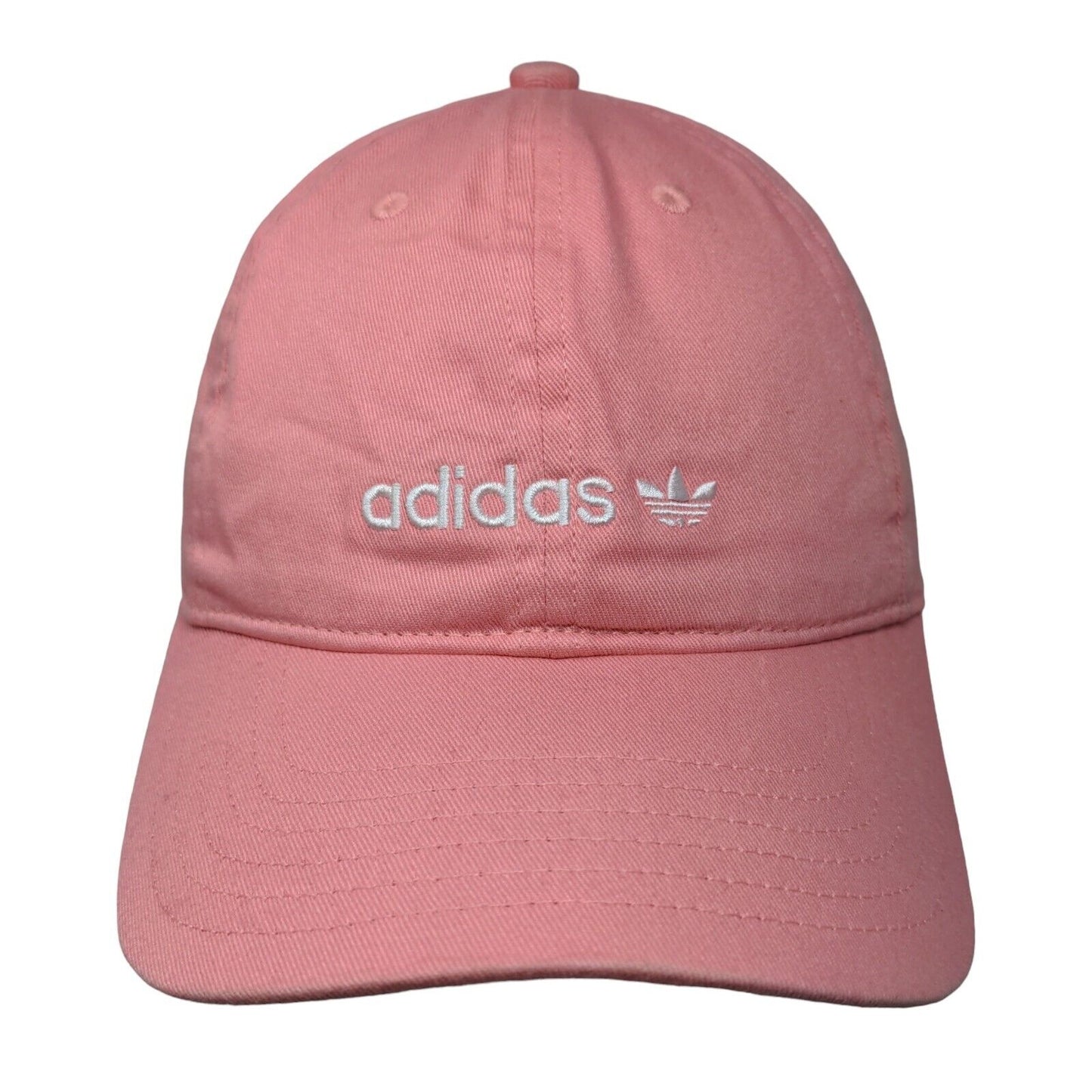 Adidas Women's Slideback Hat Pink OSFW Adjustable Embroidered Trefoil 6 Panel