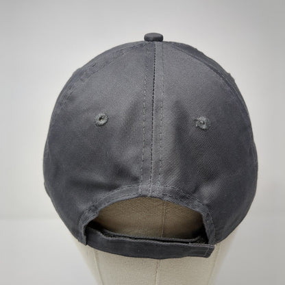 Blue Stone Strapback Hat Gray One Size Adjustable Embroidered Port & Company