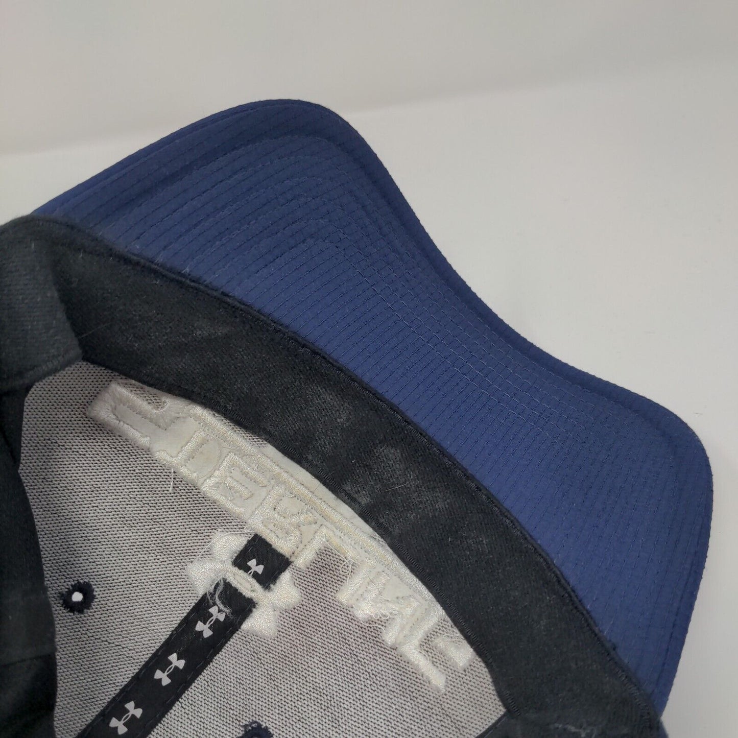 Sterling College Fitted Hat Blue L/XL Solid Embroidered Under Armour