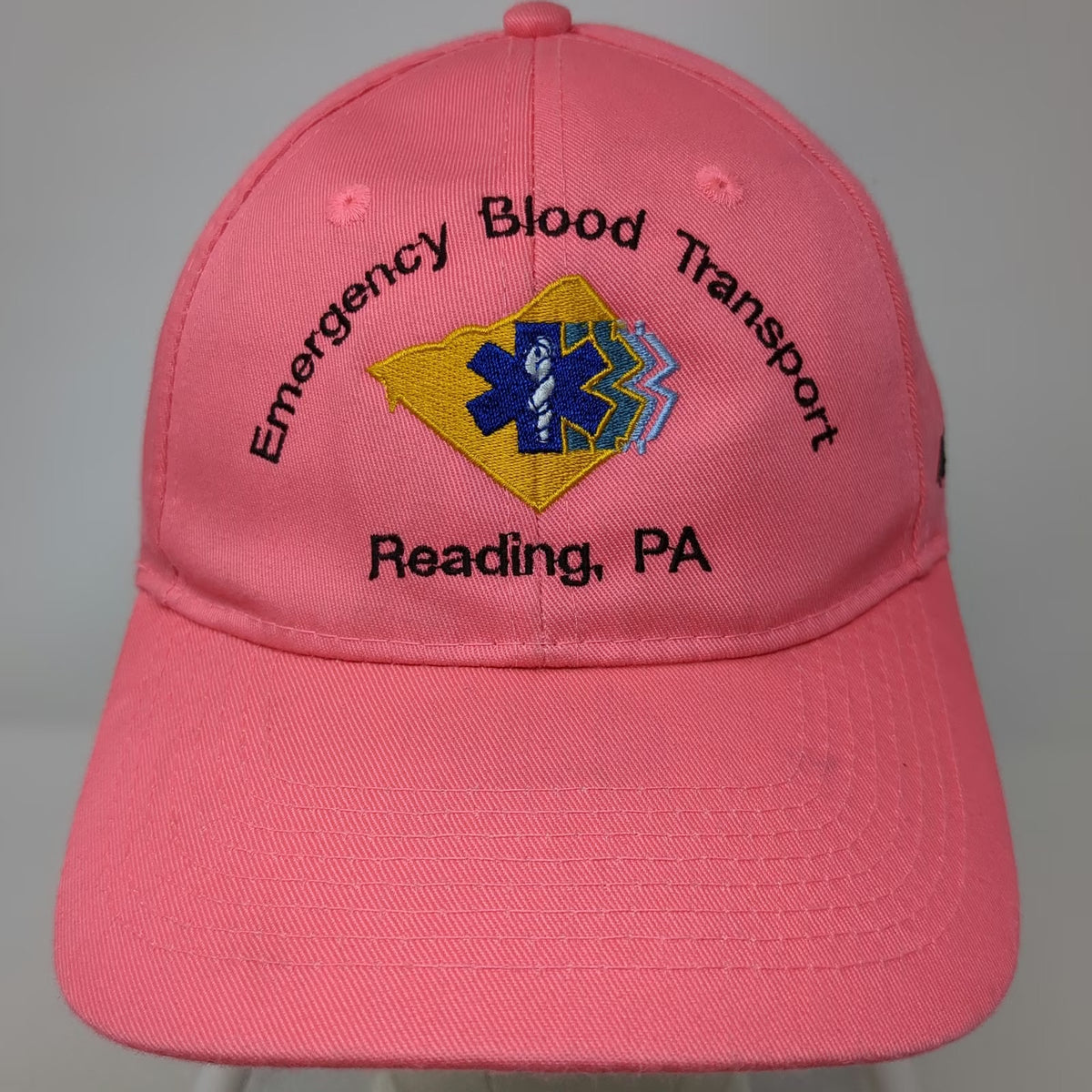 Port & Company Baseball Cap Pink One Size Emergency Blood Transport Medical Hat