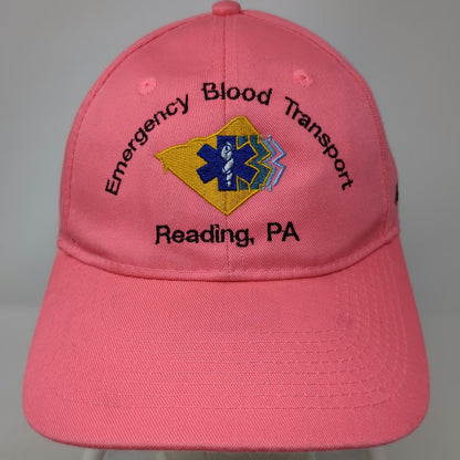 Port & Company Baseball Cap Pink One Size Emergency Blood Transport Medical Hat