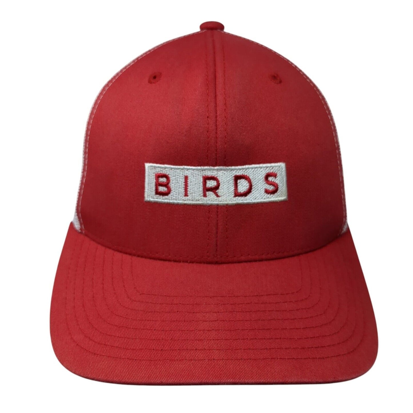 Birds Snapback Mesh Back Trucker Hat Red One Size The Classics Yupoong