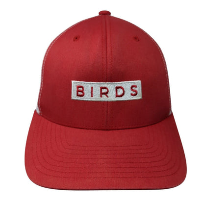 Birds Snapback Mesh Back Trucker Hat Red One Size The Classics Yupoong