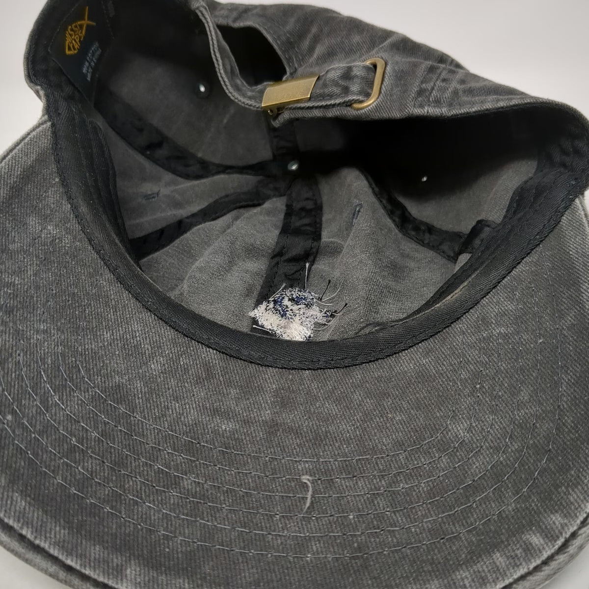 Nissi Caps Baseball Cap Gray One Size Embroidered Border Collie Dog Washed Hat