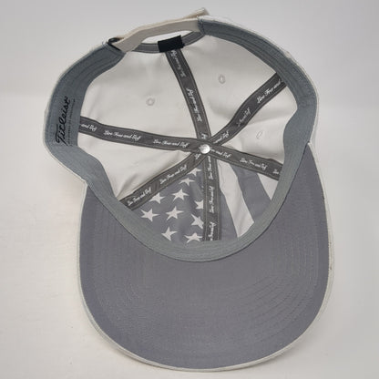 Titleist Strapback Baseball Cap White One Size Adjustable Embroidered Patriotic