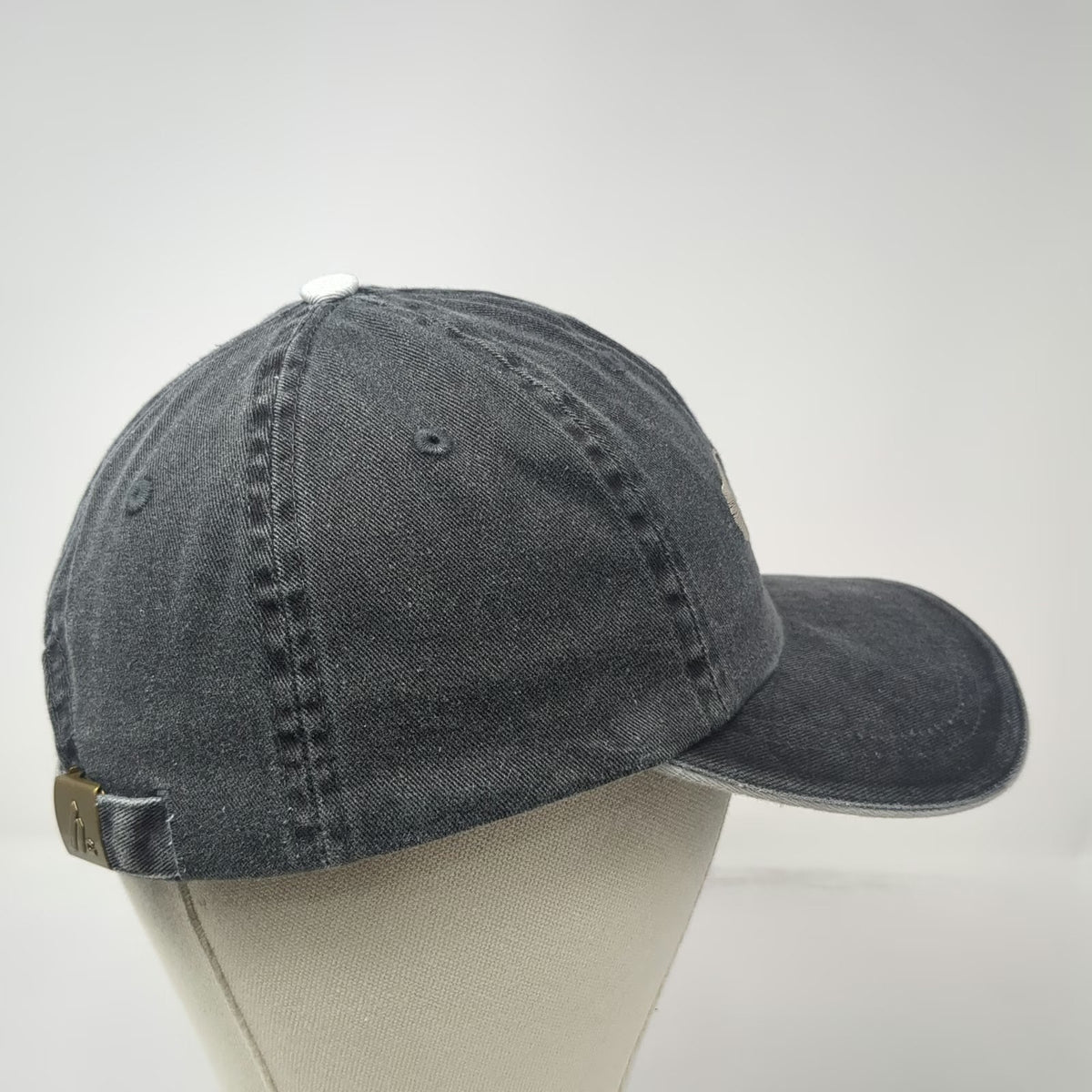 Ahead Baseball Cap Gray One Size Lake Tahoe Side Zipper Pocket Hat Slideback