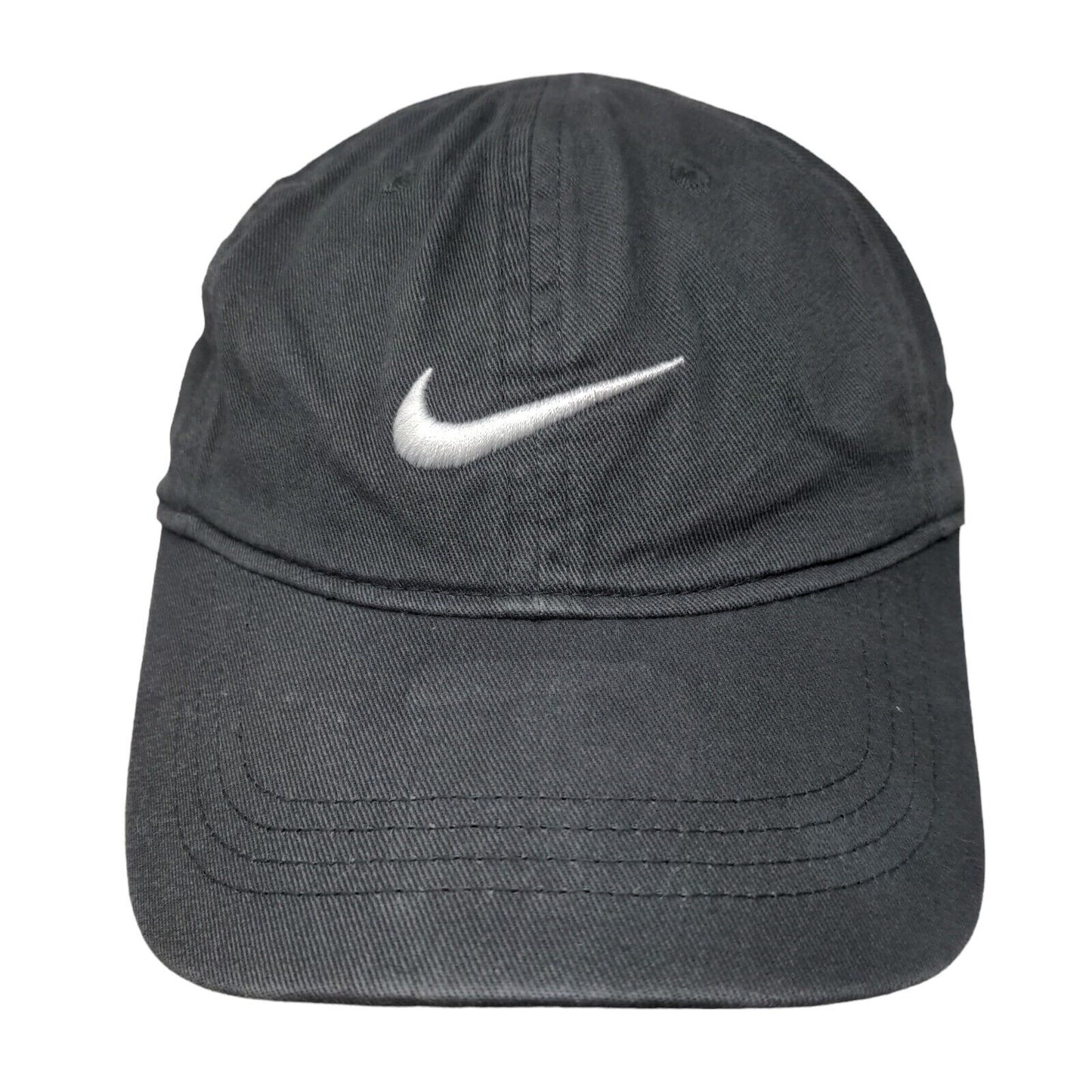 Nike Child Strapback Hat Gray One Size Embroidered Swoosh Logo Just Do It