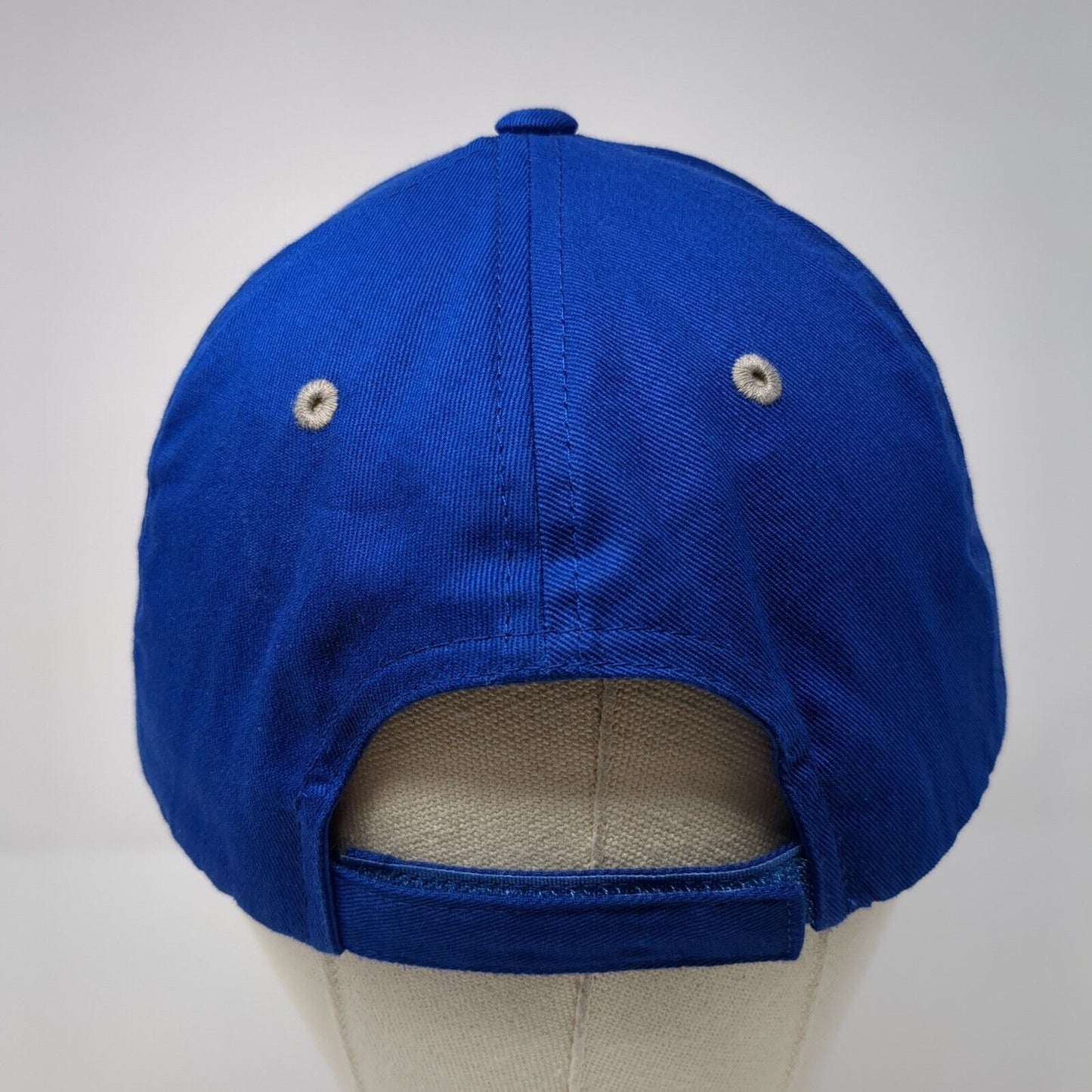 Ford Strapback Hat Blue One Size Embroidered Checkered Flag Sports